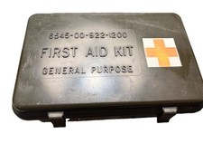 Vintage US Military General Purpose First Aid Kit 6545-00-922-1200 Cold War 1989 picture