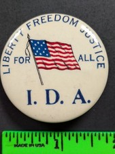 Vintage IDA International Development Association Pinback Pin picture