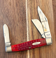 Case xx 1989 large red bone stockman. 6375. Mint condition. picture