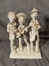 Anzengruber Keramik Wien Austria Vintage 3 Singing Musicians Ceramic Figurine picture