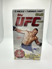 UFC Topps 2010 Blaster Box New & Factory Sealed + Octagon Chip Rare 5 Packs picture