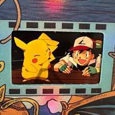 Pokemon pikachu and ash FSA 35 MM film cell card - MINT wrapped picture