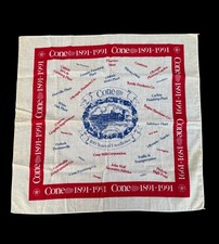 RARE - 1991 Cone Mills 100th Anniversary Bandana - Sample Piece Never Produced picture