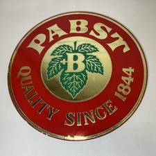 Rare Vtg Pabst Blue Ribbon Reverse Paint On Glass Quality Since 1844 Bar Sign picture