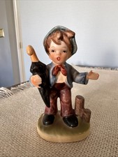 Vintage Inarco Boy with Umbrella Figurine Japan Ceramic picture