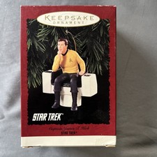1995 Hallmark Keepsake Captain James T Kirk Star Trek Christmas Ornament picture