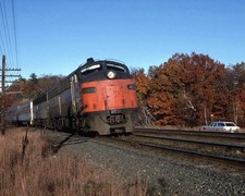 Amtrak E9 461, Boston Line, Natick MA. 8x10 Archival Pigment Print 1970s picture