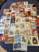 Vtg Greeting Card Lot Bday Xmas Easter Baby Etc. 1940s-1960s? Over 300 used picture