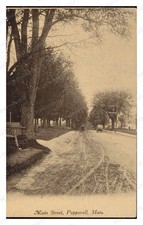 Pepperell Massachusetts circa 1900s Main Street Wagons Standard Postcard picture