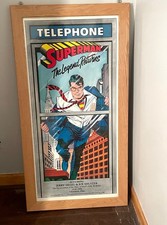 SUPERMAN THE LEGEND RETURNS double sided poster 1986 DC COMICS 18x37 Framed picture
