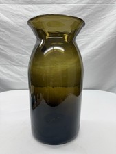 Antique Large Green French Flarred Lip Utlity jar - Pontil  picture