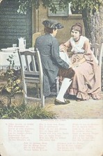 Vintage German Postcard Frauen-Liebe und Leben Illustration picture