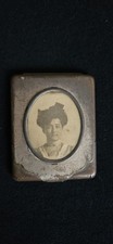Antique Victorian Match Safe Case with Photo picture
