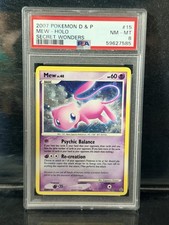Pokemon Secret Wonders Mew Holo 15/132 PSA 8 picture
