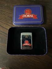 Zippo 1995 Doral Cigarettes 25th Anniversary Polished Chrome Lighter. NEW. RARE picture