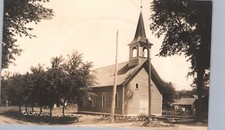 GERMAN LUTHERAN CHURCH onalaska wi real photo postcard rppc wisconsin picture