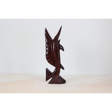 Vintage Ironwood Sailfish Sculpture, Mid-Century Nautical Decor picture