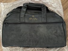 Vintage Sands Hotel & Casino Black Leather Duffel Bag (NOS) picture