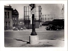 Vintage 1949 Waukegan Street Scene Photograph Black & White Original Photo picture