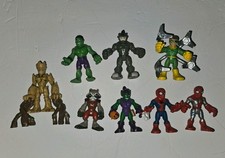 Playskool Heroes Marvel Groot Rocket  goblin doc rhino spider-Man Hulk & more. picture