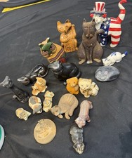 Lot Of 18 Vintage Cat Kittens Figures Art Some Sign  picture