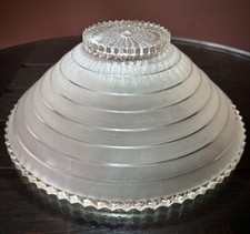 Antique 1920s-40s Art Deco Machine Age Boudoir Lamp Frosted Light Shade 10 1/4” picture