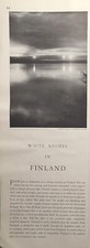 White Nights In Finland Summer Vacation Vintage Print Ad 1937 picture