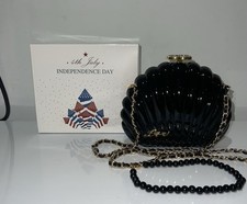 Chanel Beauty Novelty Rhinestone Shell Black 4th July 2020 Bag picture