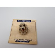 Vintage 1986 United Design Itty Bitty World Cocker Spaniel Dog Figurine picture