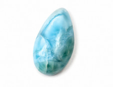 Exquisite Natural Sky Blue Larimar Teardrop Cabochon 26mm picture