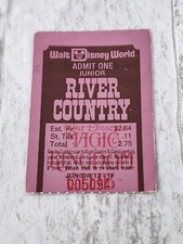 Rare Vintage DISNEY WORLD RIVER COUNTRY Junior TICKET 1976 picture