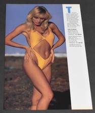 1987 Print Ad Sexy Fashion Legs Lady Blonde Ujena Swimwear Smooth Beauty Art ATP picture