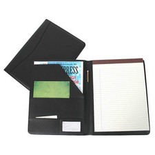 Royce Leather Portfolio Padfolio, with Inserted Note Pad and Folder, Black picture