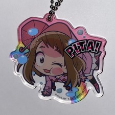 My Hero Academia URAVITY Pita Raincoat Acrylic Keychain NEW - Ochaco Uraraka picture