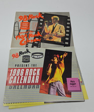 98 Rock 1984, 1986 Rock Calendar Lot Of 2 picture
