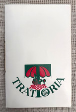 Rare Vintage 1970s Trattoria Fine Dining Italian Menu Graphic Cover Gold Tassel picture