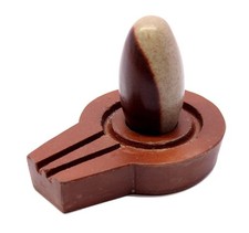 Narmadeshwar Shivling Shiva Lingam Narmada Stone Jaladhari 4.25 INCH picture