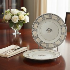 Vintage Wedgwood Chippendale Etruria England Round 10” Dinner Plates Set of 14 picture