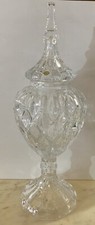 Monument Bohemian Apothecary Display Clear Crystal Jar With Lid 21.5