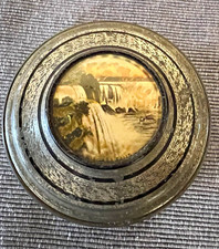 Vintage early 20th-century souvenir trinket box or canister from Niagara Falls. picture