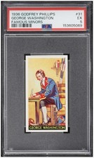1936 Godfrey Phillips George Washington - Famous Minors PSA 5 picture