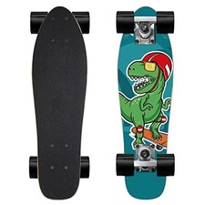 KO-ON Skateboard, 22 Inch Mini Cruiser Complete Skateboard Robert T-Rex picture