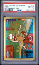 2025 TOPPS CHROME SPONGEBOB 25TH ANNIVERSARY FRED GOLD REFRACTOR /50 10 POP 1 picture