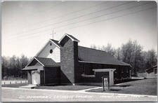 c1940s IRONS, Michigan Real Photo RPPC Postcard