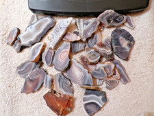 35 Pc. Unpolished Botswana Agate Slices - 14.5 Oz. picture