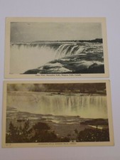 Niagara Falls Horseshoe Vintage Old Postcard Canada LOT 1940-1950s Stamped Set 2 picture