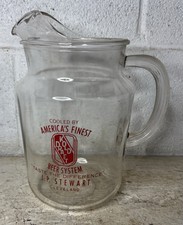 VTG J.P. Stewart Cleveland OH Kold Draft Beer System Glass Pitcher Advertising picture