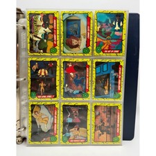 1989 Topps TMNT Teenage Mutant Ninja Turtles 110 Card Set 88 + 22 Bonus A-V picture