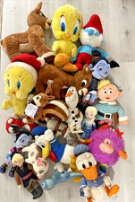 Assorted Vintage Plush - Rainbow Bright, Disney, Smurfs, Rudolph, Frozen, ETC picture