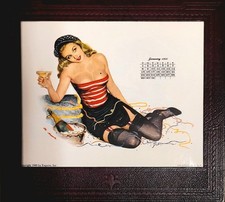 Vintage 1950 Jan-Dec ESQUIRE ORIGINAL Al Moore 12 Month Calendar SEE ALL PHOTOS picture